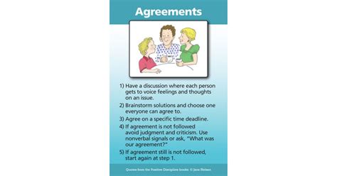 Agreements A Positive Discipline Tool Card Positive Discipline