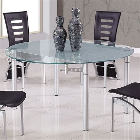 Maybe you would like to learn more about one of these? D135 Frosted / Clear Glass Dining Table Global Furniture ...