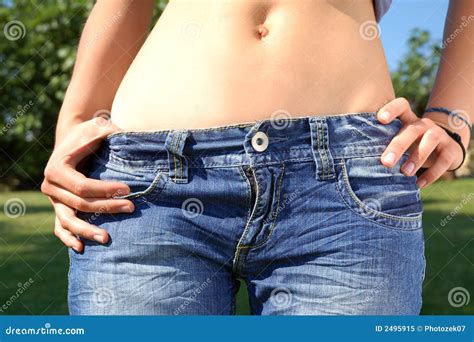 hot blue jeans stock image image of beauty lifestyle 2495915