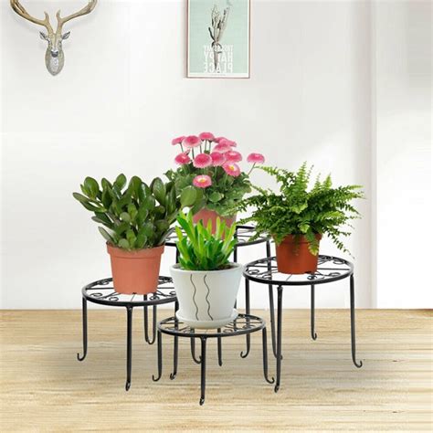 Maybe you would like to learn more about one of these? 4pcs Metal Outdoor Indoor Pot Plant Stand Garden Decor Flower Rack Wrought Iron - Walmart.com ...