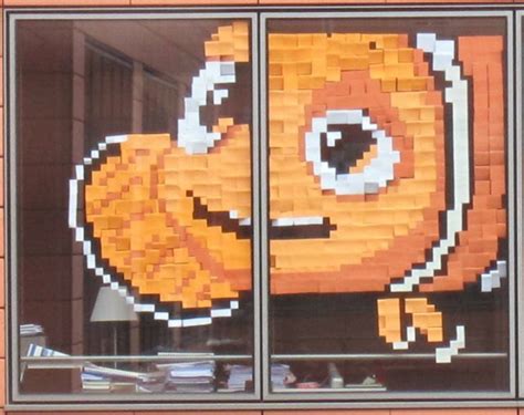 Impressive Post It Note Window Art 21 Pics