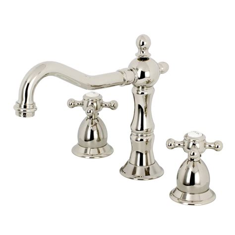 Kingston Brass Heritage 8 In Widespread 2 Handle Bathroom Faucet In
