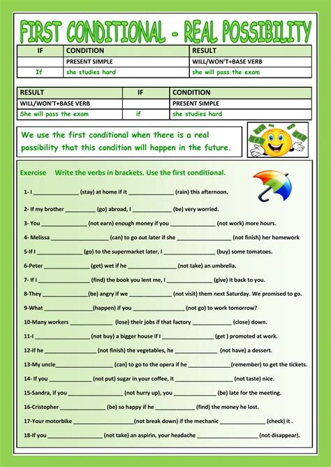 Conditionals Worksheets With Answers Pdf Askworksheet