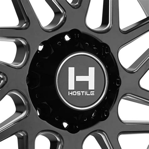 Hostile® Sprocket Wheels Gloss Black With Milled Accents Rims
