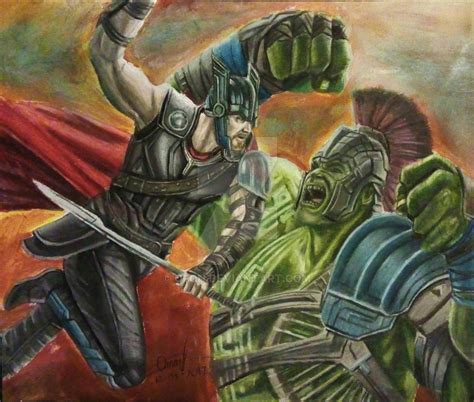 Thor Vs Hulk Thor Ragnarok By Ofon On Deviantart