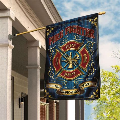 Firefighter Flag Flagwix House Flags Firefighter Flag Stand