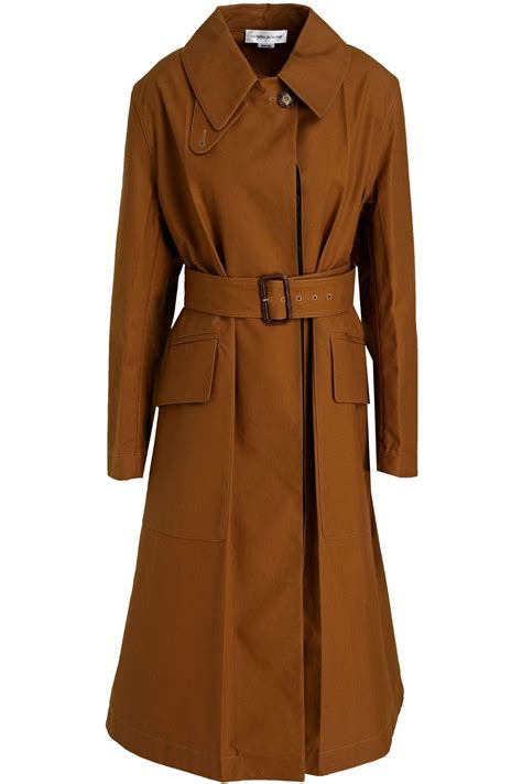 Victoria Beckham Belted Cotton Canvas Trench Coat Sale Up To 70 Off The Outnet