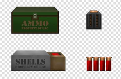 Ammunition Box Sprite Weapon Doom 64 Ammunition Transparent Background