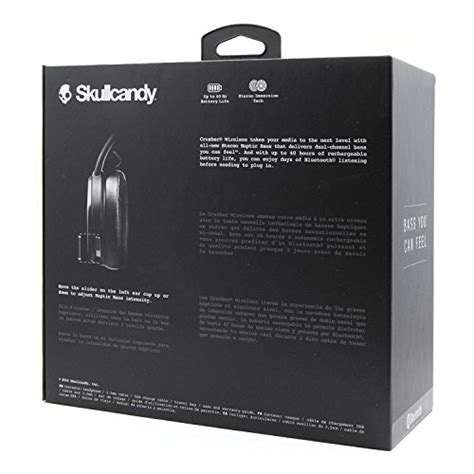 Skullcandy Crusher Bluetooth Wireless Over Ear Headphone With Microphone Noise Isolating Memory