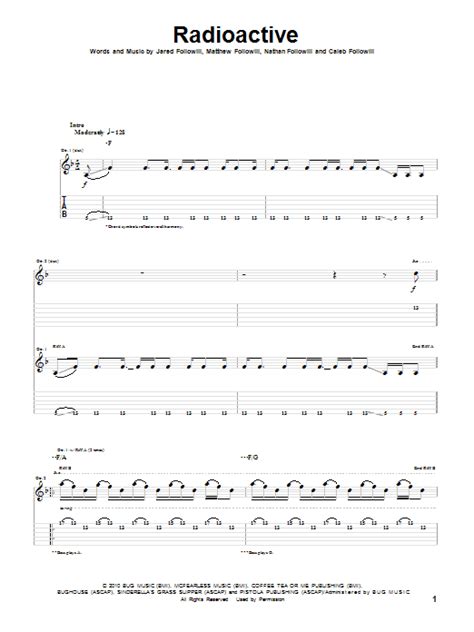 Radioactive By Kings Of Leon Guitar Tab Guitar Instructor