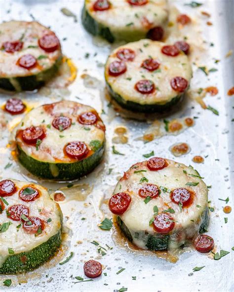 Super Easy Zucchini Pizza Bites Recipe Healthy Fitness Meals