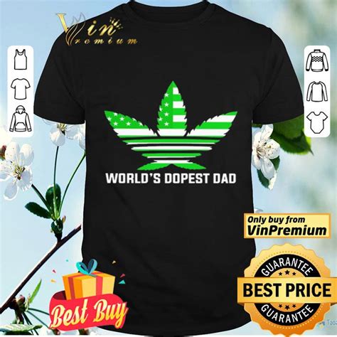 Weed Adidas American Worlds Dopest Dad Shirt Hoodie Sweater