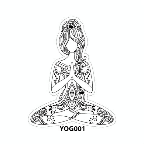 Sitting Yoga Pose Meditation Vinyl Car Decal Sticker Etsy