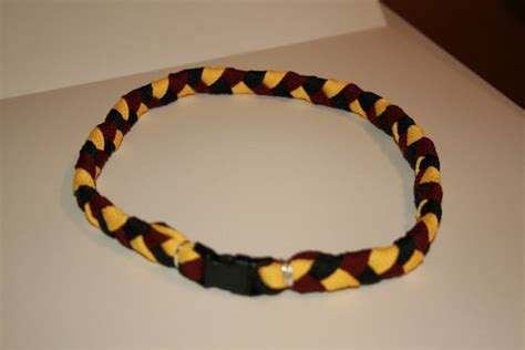 Items Similar To 18 Maroon Gold And Black Braided Shoelace Necklace On Etsy