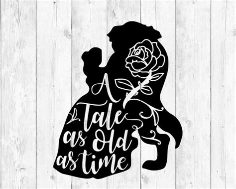 Tale as Old as Time Beauty and the Beast Svg Vinyl Cut File - Etsy
