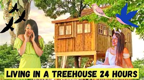 Living In A Treehouse For 24 Hours Memory Challenge Youtube