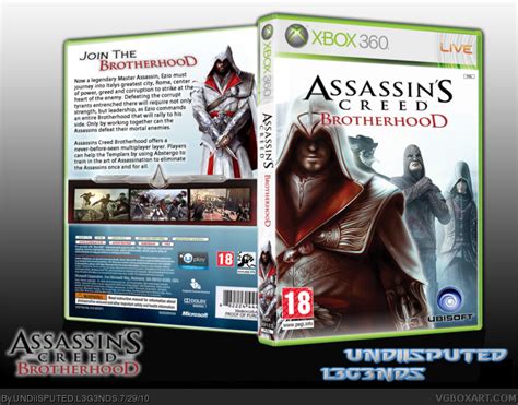 Assassins Creed Brotherhood Xbox 360 Box Art Cover By Undiisputed L3g3nds