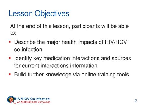 Lesson 2 Special Considerations When Treating Hivhcv Co Infection