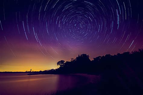 Stars Long Exposure Over The Patuxent By Photo By Nicole Fallek