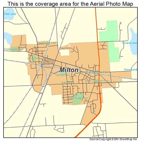 Aerial Photography Map Of Milton Wi Wisconsin