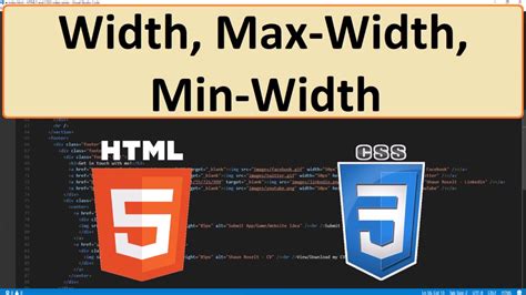 Html5 And Css3 33 Width Max Width Min Width Youtube