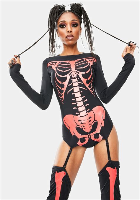 Forplay Fiery Frame Sexy Skeleton Costume Dolls Kill