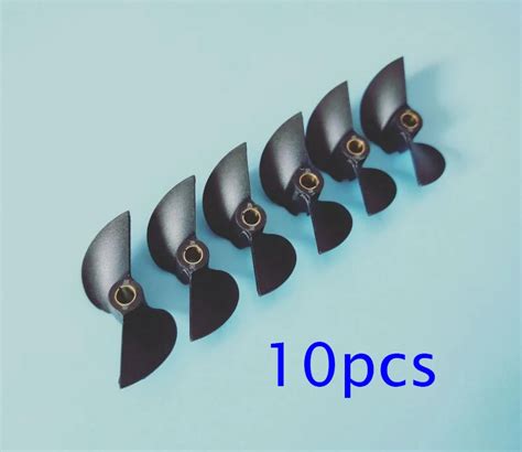 10pcs 442mm Rc Boat Propeller 4mm 2 Blades Propeller For Rc Electric