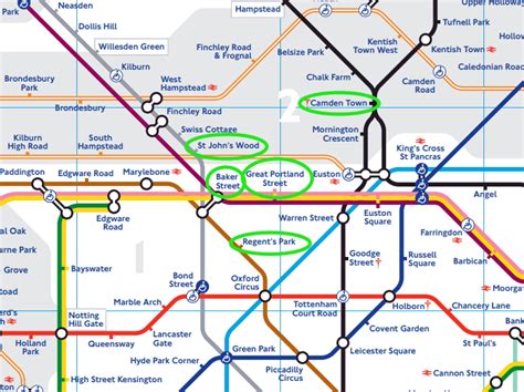 London Tube Map Regents Park Uk Map Images And Photos Finder