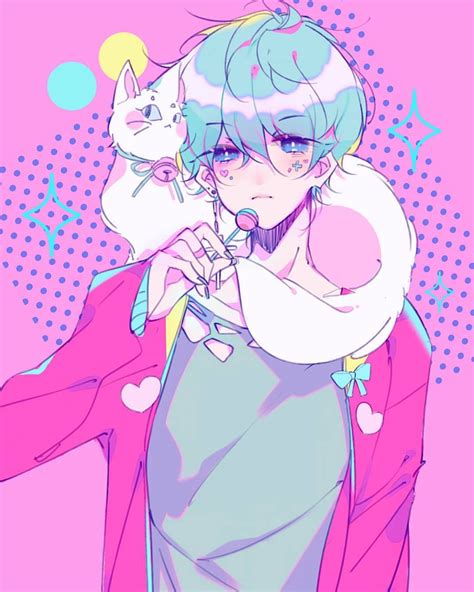 Boy animated digital wallpaper, artwork, fantasy art, digital art. Pin by teddileah on Art Inspo | Anime, Anime art, Kawaii art