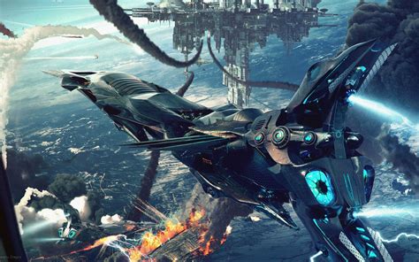 Sci Fi Battle Fighting War Art Artwork Warrior Futuristic Spaceship