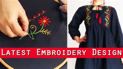 Latest Embroidery Design How To Make Designer Outfit With Hand