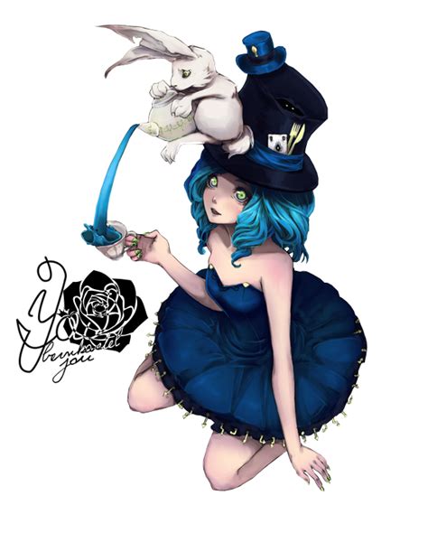 Alice And Rabbit Render By Bbernkastel On Deviantart Mad Hatter Anime