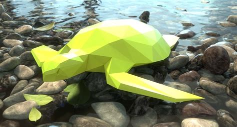 3d Print Model Low Poly Turtle Cgtrader