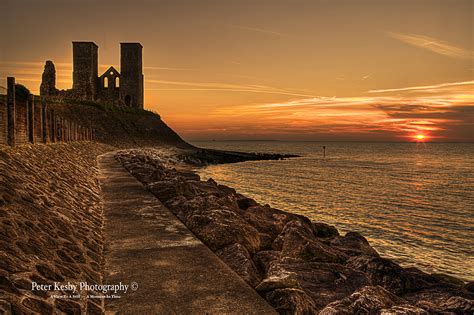 Reculver Towers Sunset 2 Peter Kesby Photography