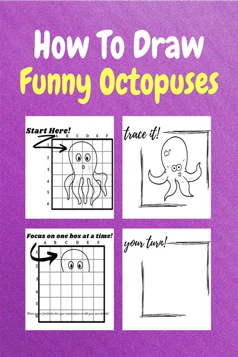 How To Draw Funny Octopuses