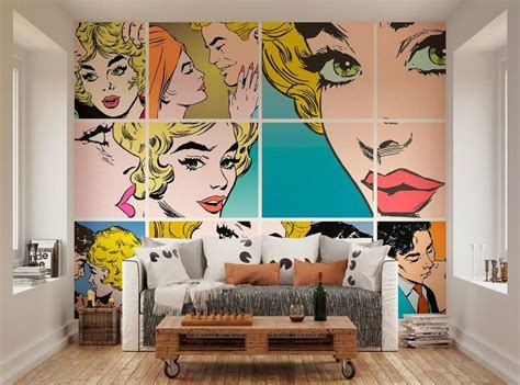 Arte Pop Wall Decals For Bedroom Bedroom Decor Pop Art Bedroom