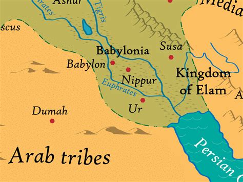 Dribbble Neo Assyrian Empire Mapwith Lammasupng By David Djukic