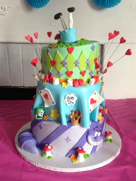 alice in wonderland birthday cake by cake fondant cakes alice in wonderland cakes