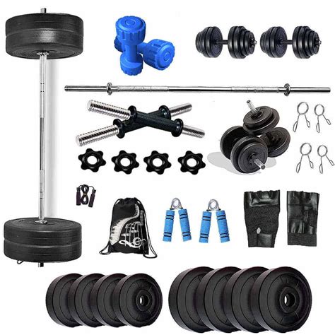 Buy Bodyfit By 20kg Weight Plates5ft Rod2 Drods Home Gym Dumbbell