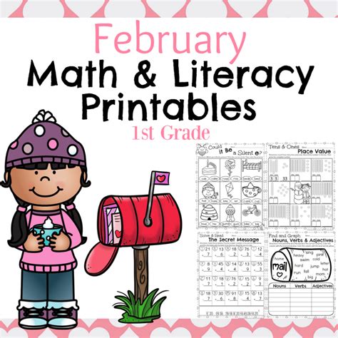 February First Grade Worksheets Planning Playtime
