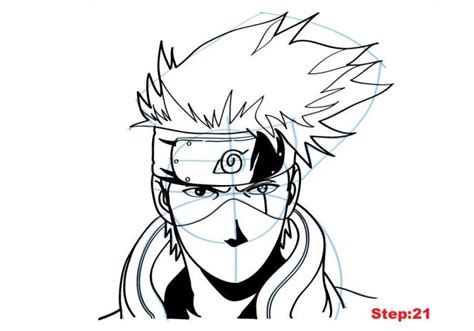 How To Draw Kakashi From Naruto How To Draw Pinterest Kakashi