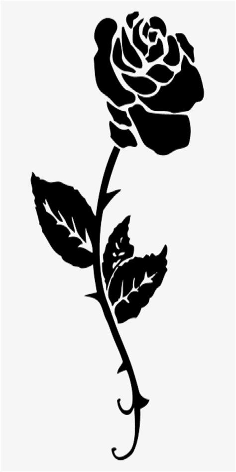 Rose Black And White Rose Black And White Roses Clipart Simple Tattoo