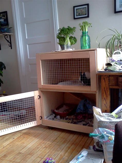 Simply easy diy also lists how you need to cut all the materials, such as the frame, roof, and door, to make them fit together. Build an Indoor Rabbit Cage : 9 Steps (with Pictures ...