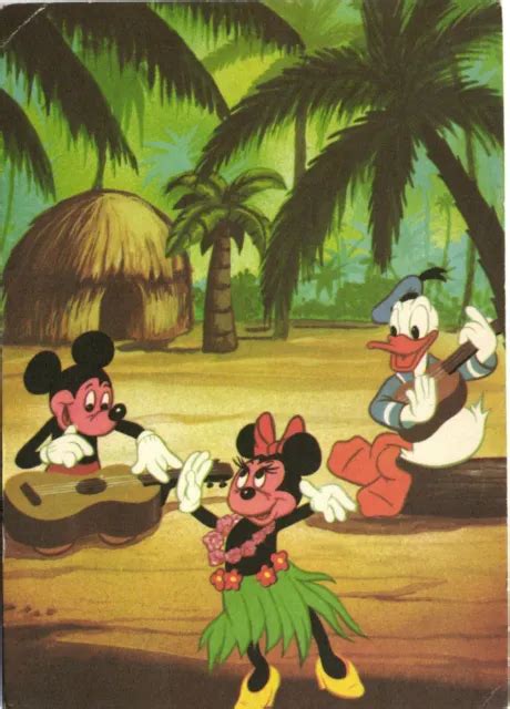 Pc Disney Mickey And Minnie Mouse Donald Goofy Vintage Postcard B27820 14 99 Picclick