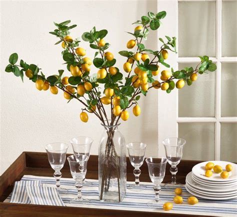 Lemon Tree Lemon Table Centerpiece Etsy Via Pizazzlinensboutique