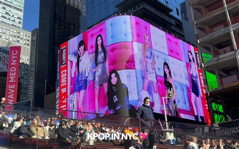Stayc Seen On A Large Billboard At Times Square In New York City Allkpop