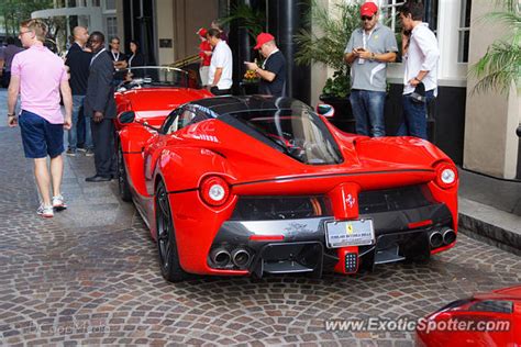 This insane ferrari laferrari was spotted driving in and around beverly hills, california on february 15th.the laferrari is ferrari's first hybrid. Ferrari LaFerrari spotted in Beverly Hills, California on 10/12/2014