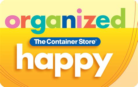Our faqs page can help! The Container Store Gift Card