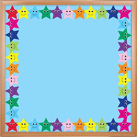 Hygloss Products Colorful Happy Stars Strips Border