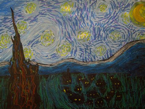 Use Your Coloured Pencils Starry Night Reproductions